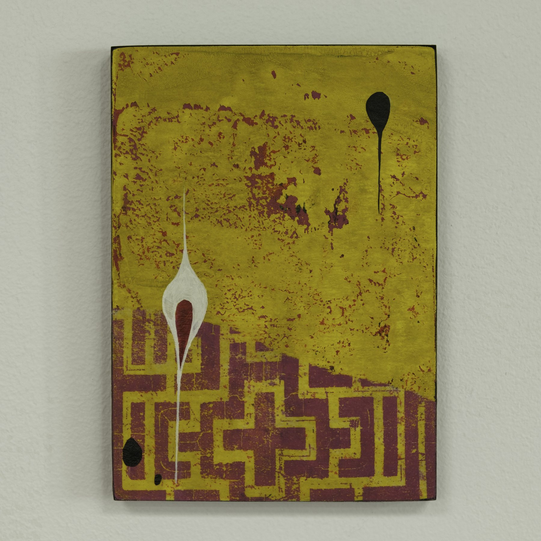 A-992070880 — Acrylic and paper on wood · 5 × 7 in — Jyotsna Ambarukhana