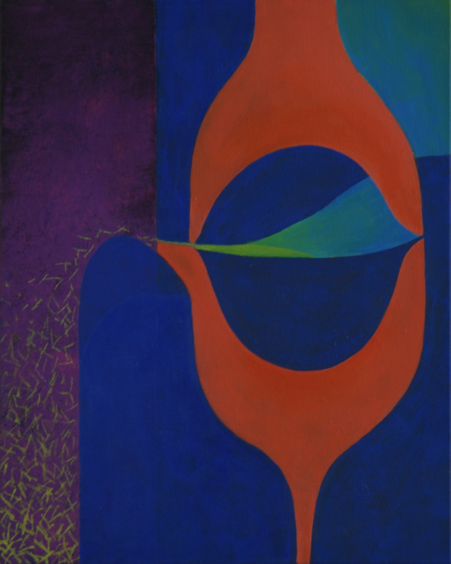 Goes Without Saying — Acrylic on canvas · 16 × 20 in — Jyotsna Ambarukhana
