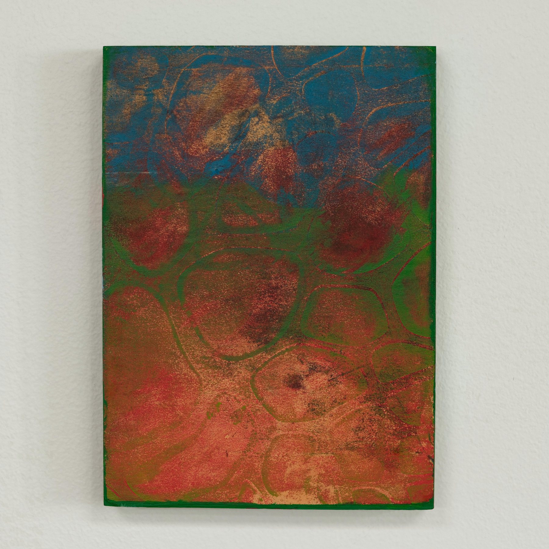 A-885596899 — Acrylic and paper on wood · 5 × 7 in — Jyotsna Ambarukhana