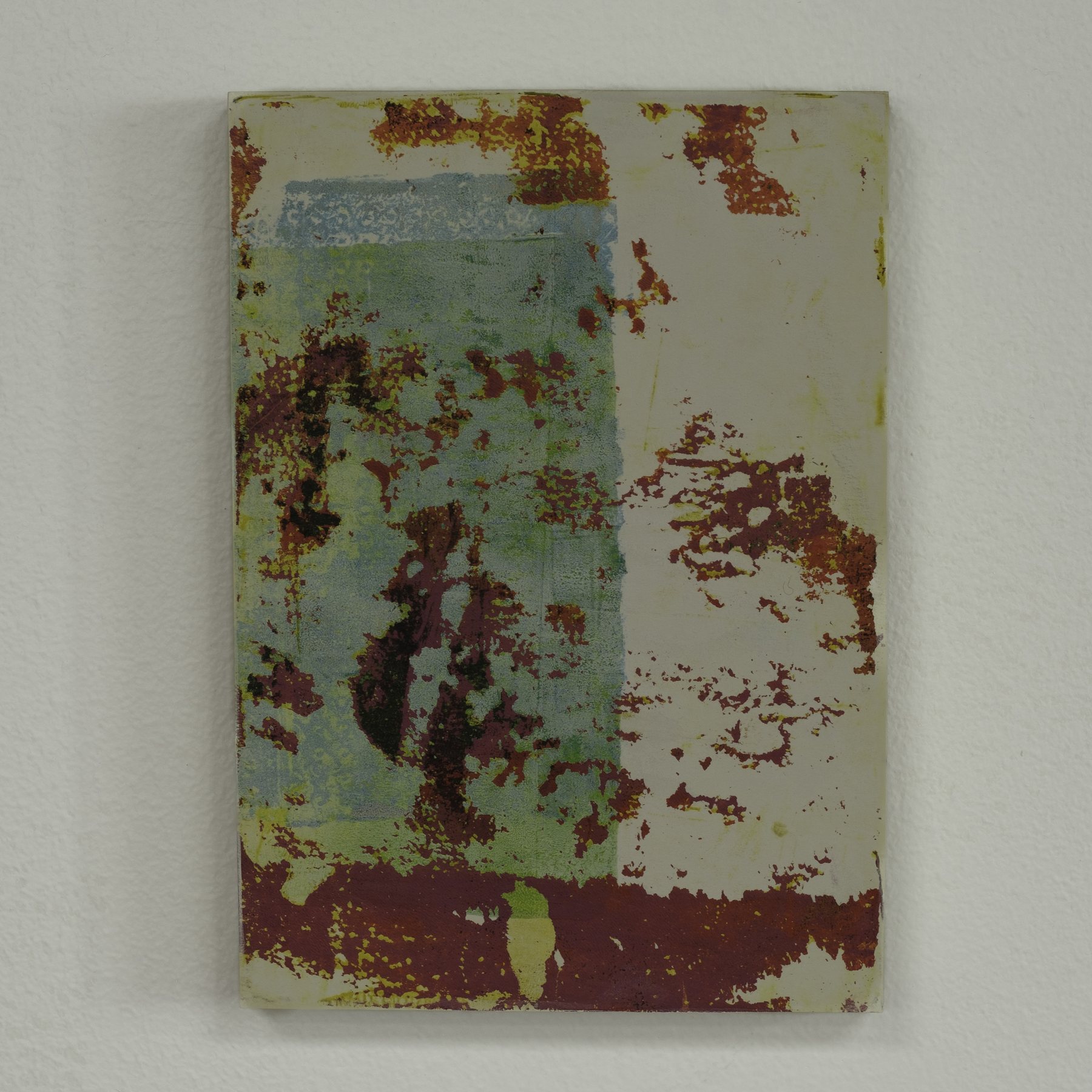 A-8811 — Acrylic and paper on wood · 5 × 7 in — Jyotsna Ambarukhana