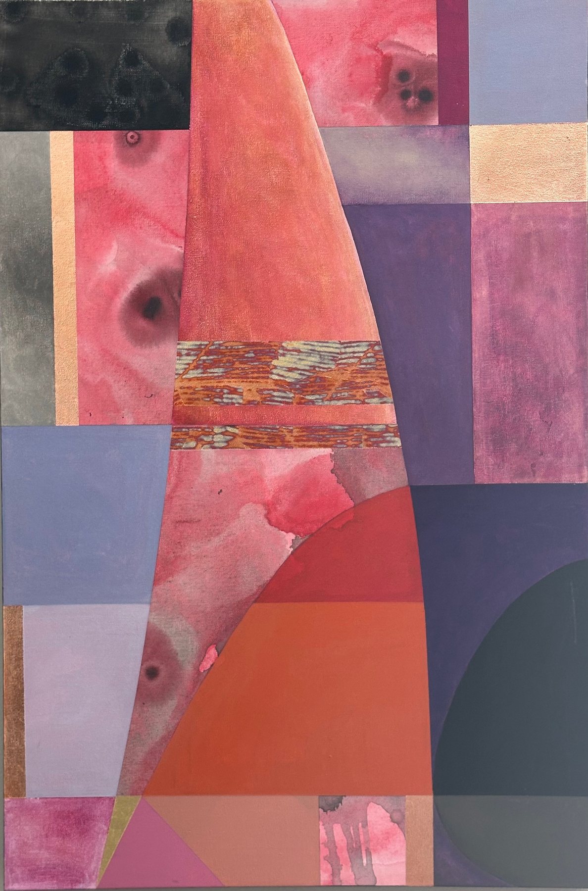 Light in Slow Motion — 2023 · Acrylic on canvas · 24 × 36 in — Jyotsna Ambarukhana