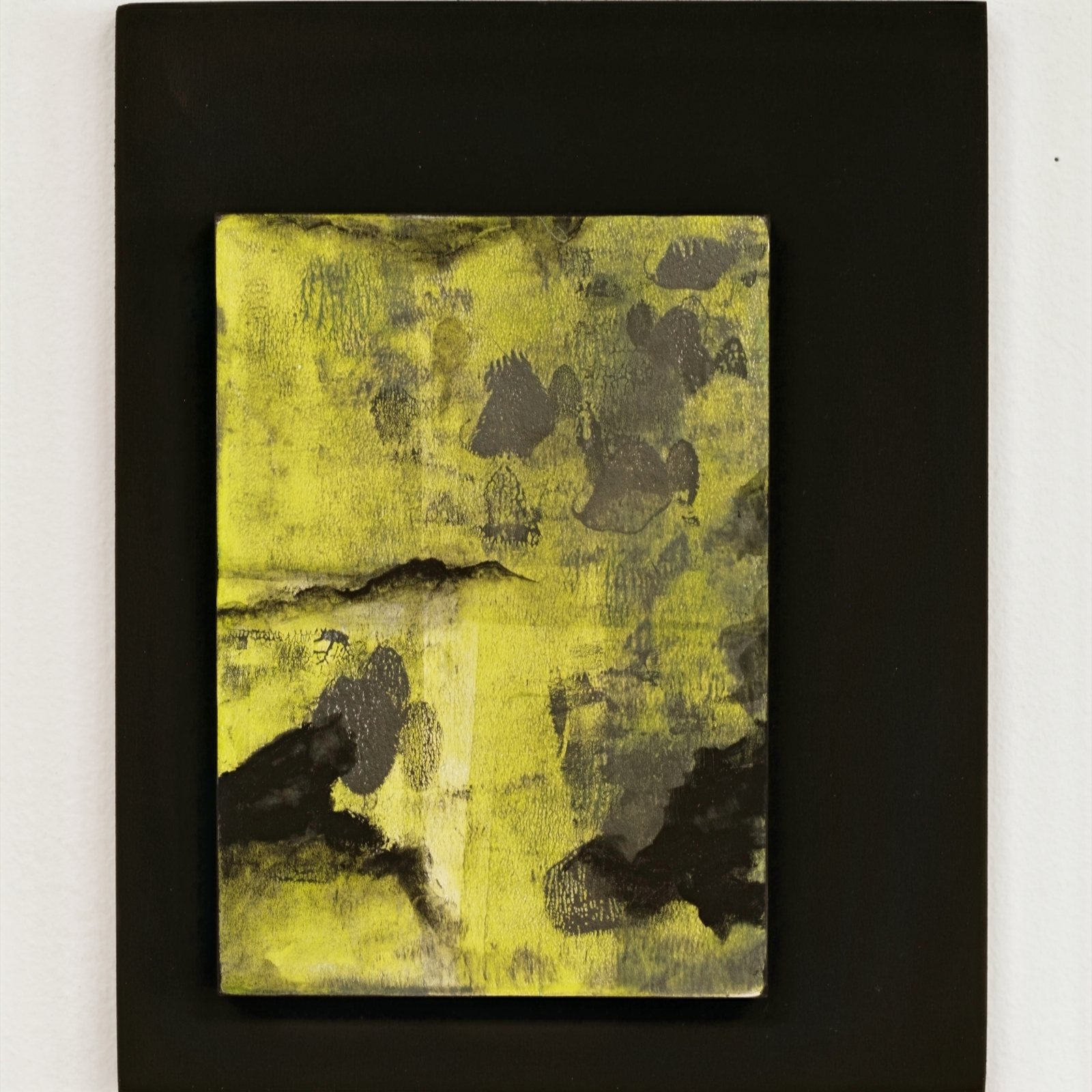 Fading Maps — Acrylic and paper on cradled wood panel · 8 × 10 in — Jyotsna Ambarukhana