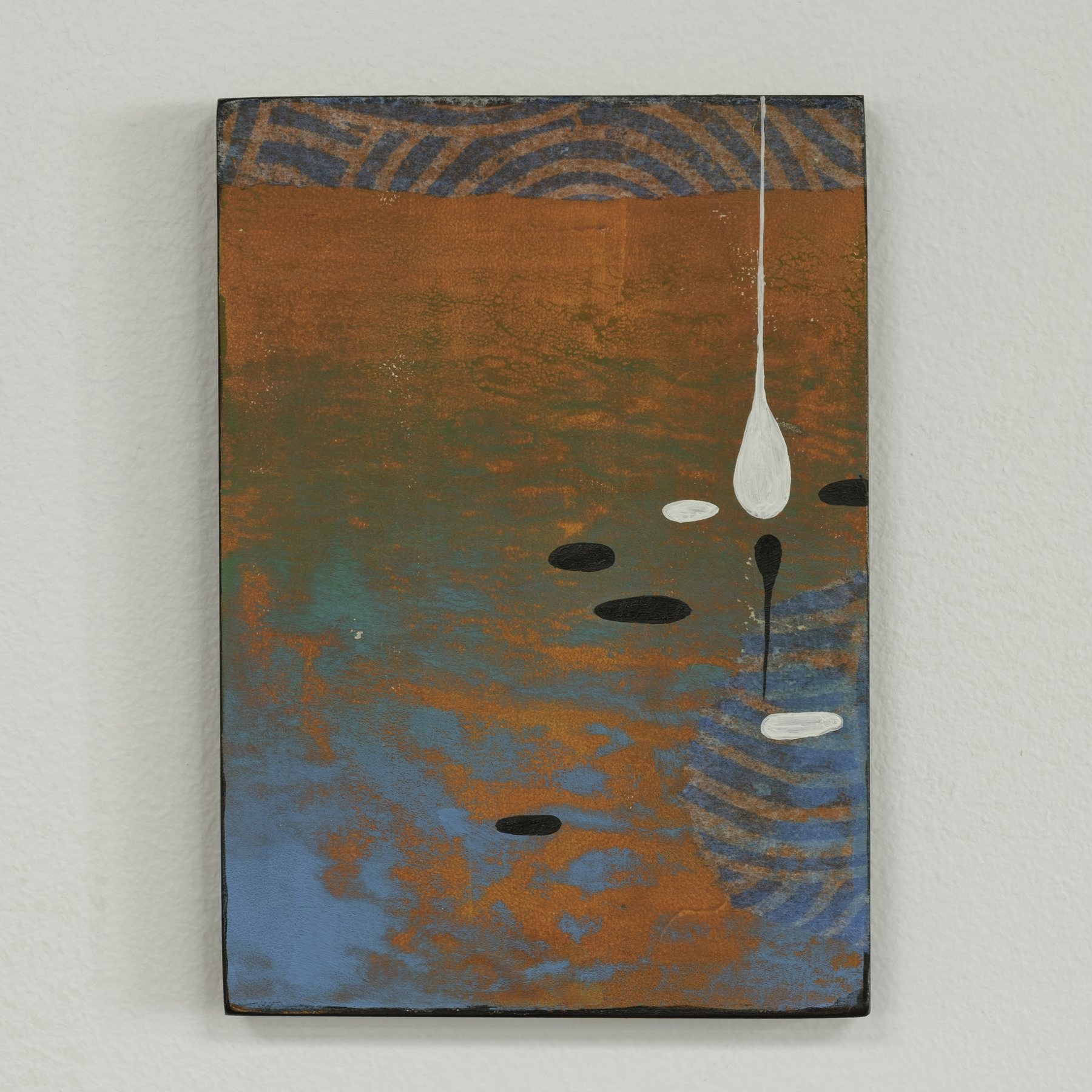 A-994235511 — Acrylic and paper on wood · 5 × 7 in — Jyotsna Ambarukhana