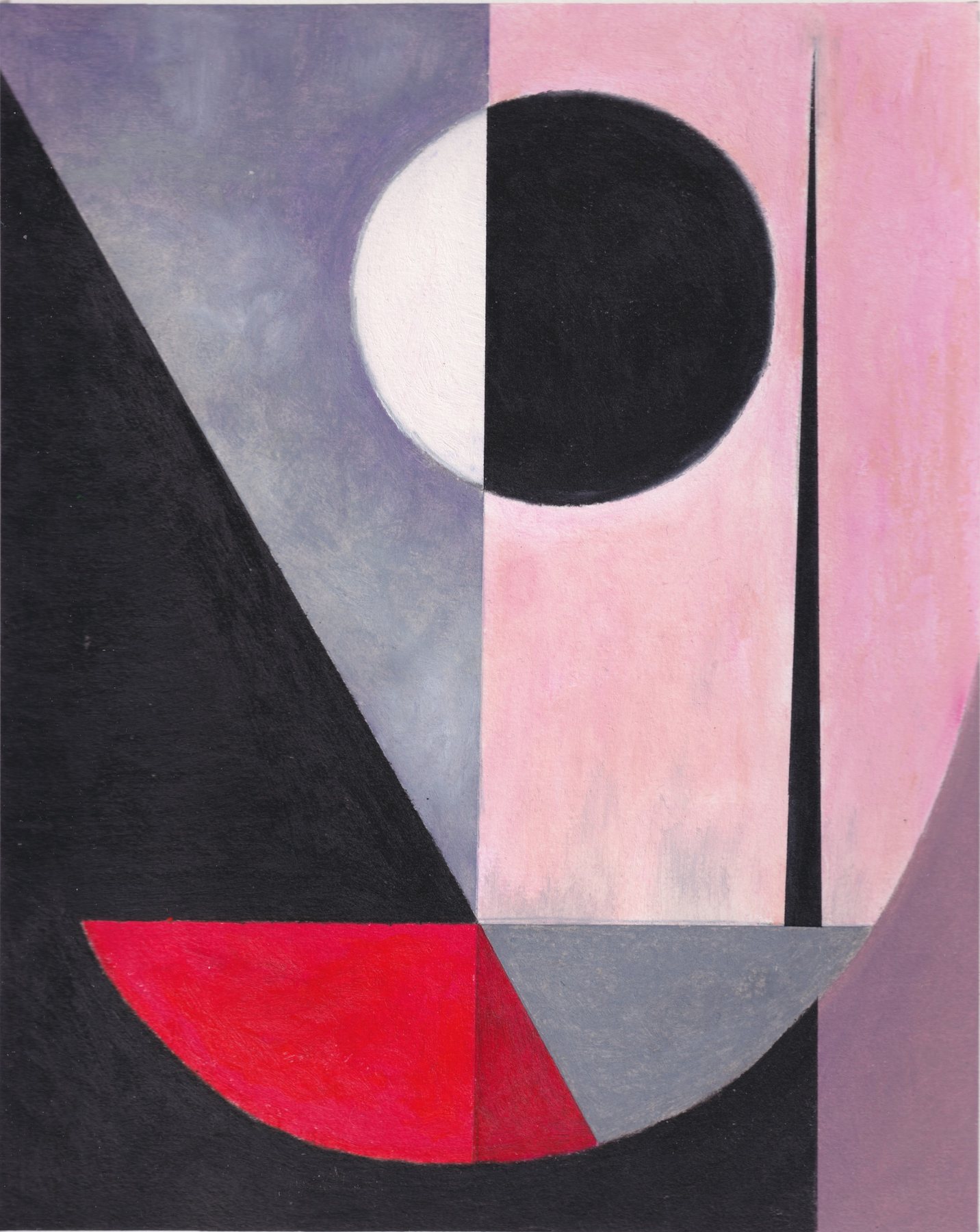 Can We Zoom Instead — 2023 · Oil pastels on paper · 8 × 10 in — Jyotsna Ambarukhana