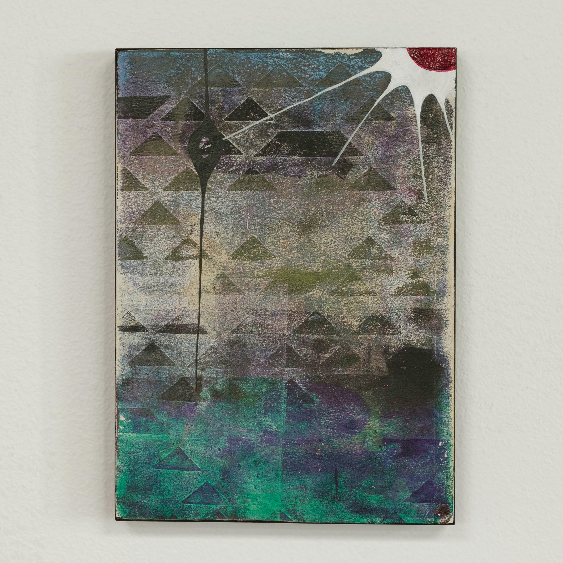 A-996811778 — Acrylic and paper on wood · 5 × 7 in — Jyotsna Ambarukhana