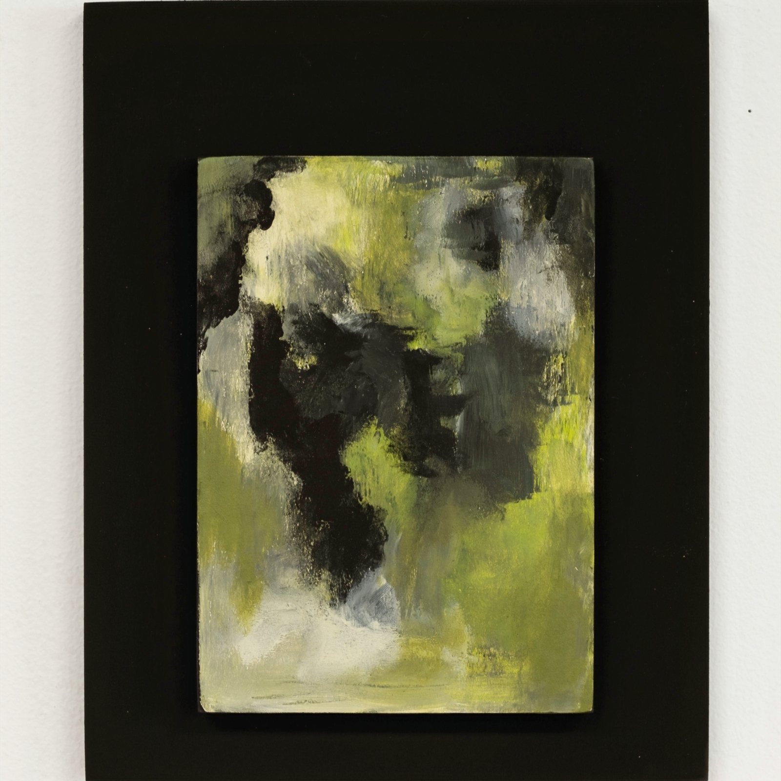 Fading Anchors — Acrylic and paper on cradled wood panel · 8 × 10 in — Jyotsna Ambarukhana
