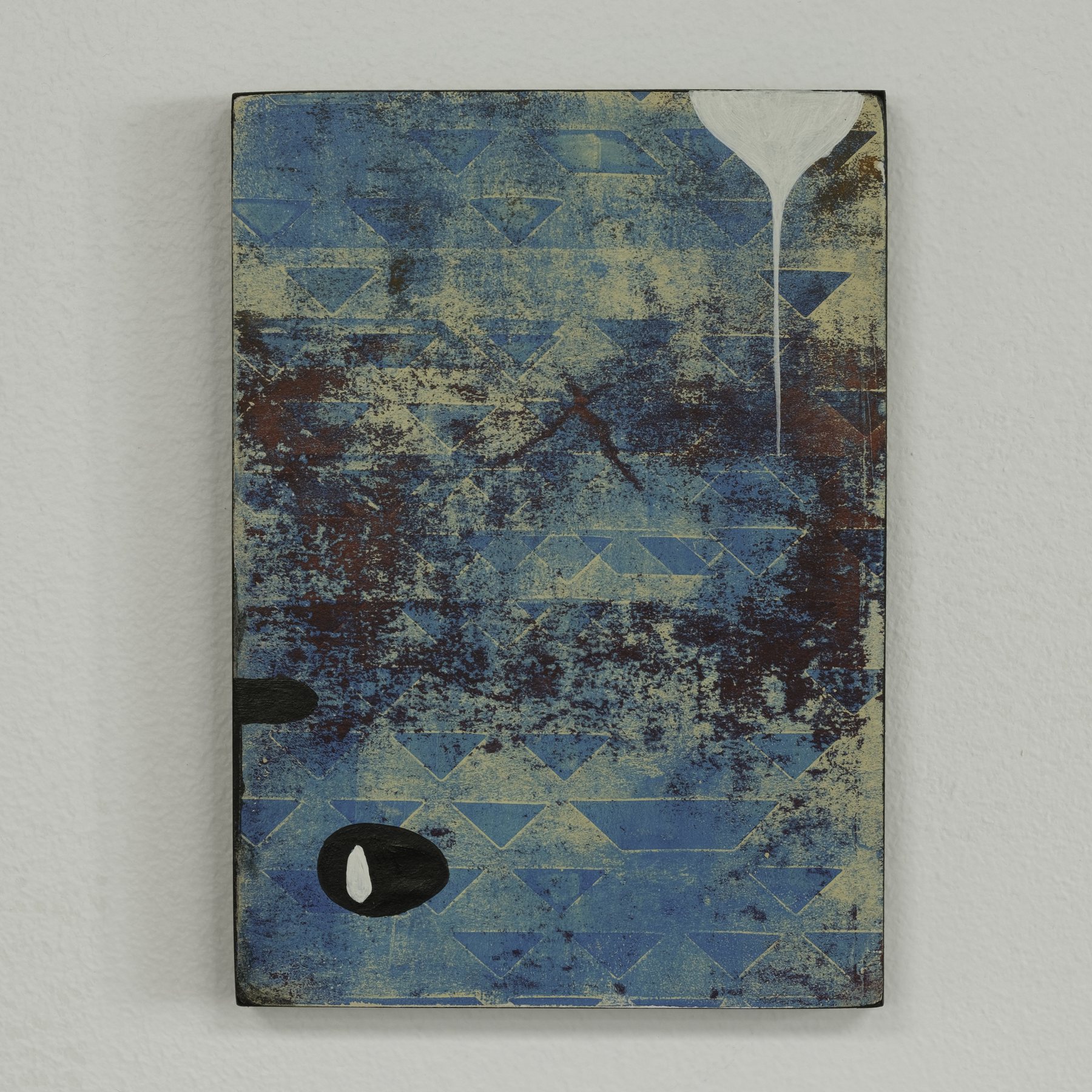 A-990709953 — Acrylic and paper on wood · 5 × 7 in — Jyotsna Ambarukhana
