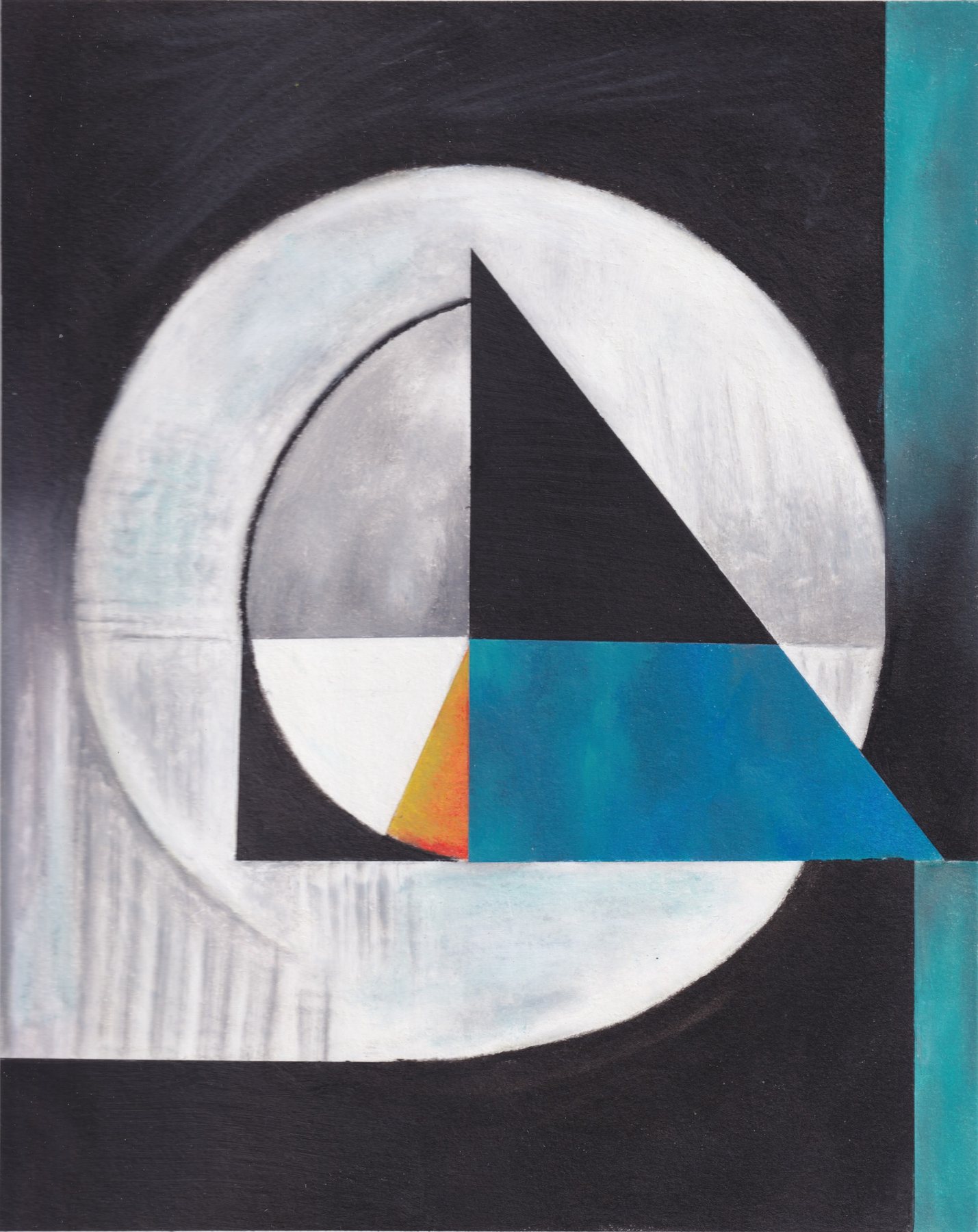 Do I Have To — 2023 · Oil pastels on paper · 8 × 10 in — Jyotsna Ambarukhana
