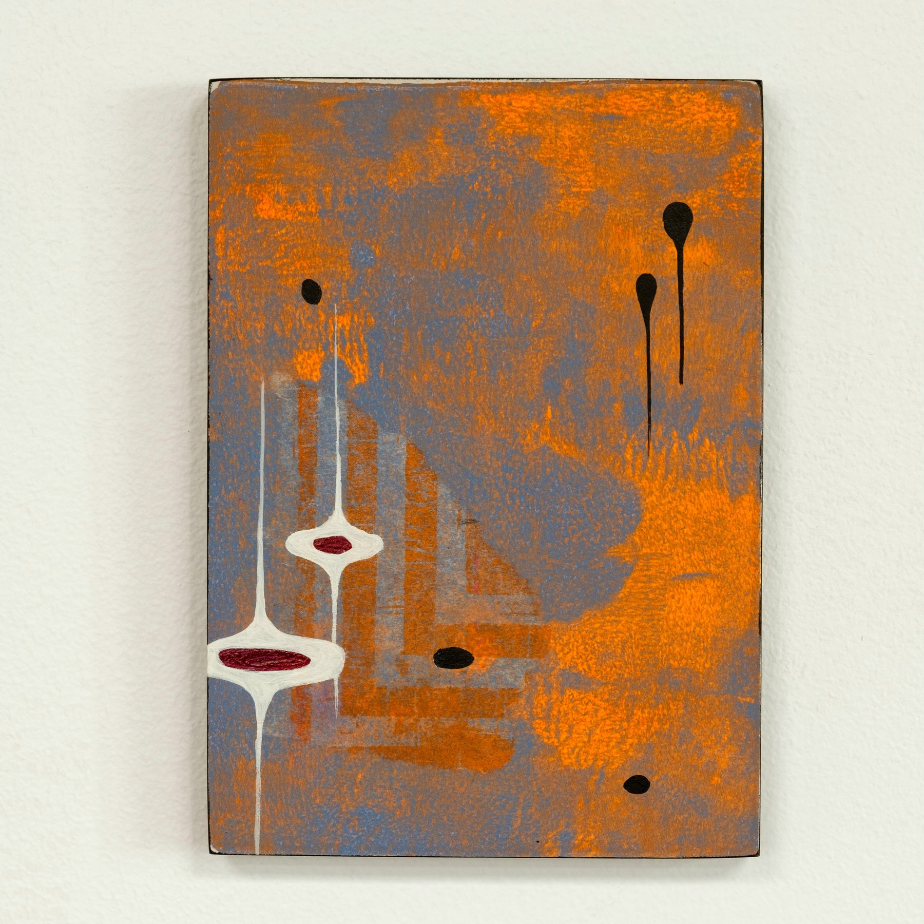 A-996475475 — Acrylic and paper on wood · 5 × 7 in — Jyotsna Ambarukhana