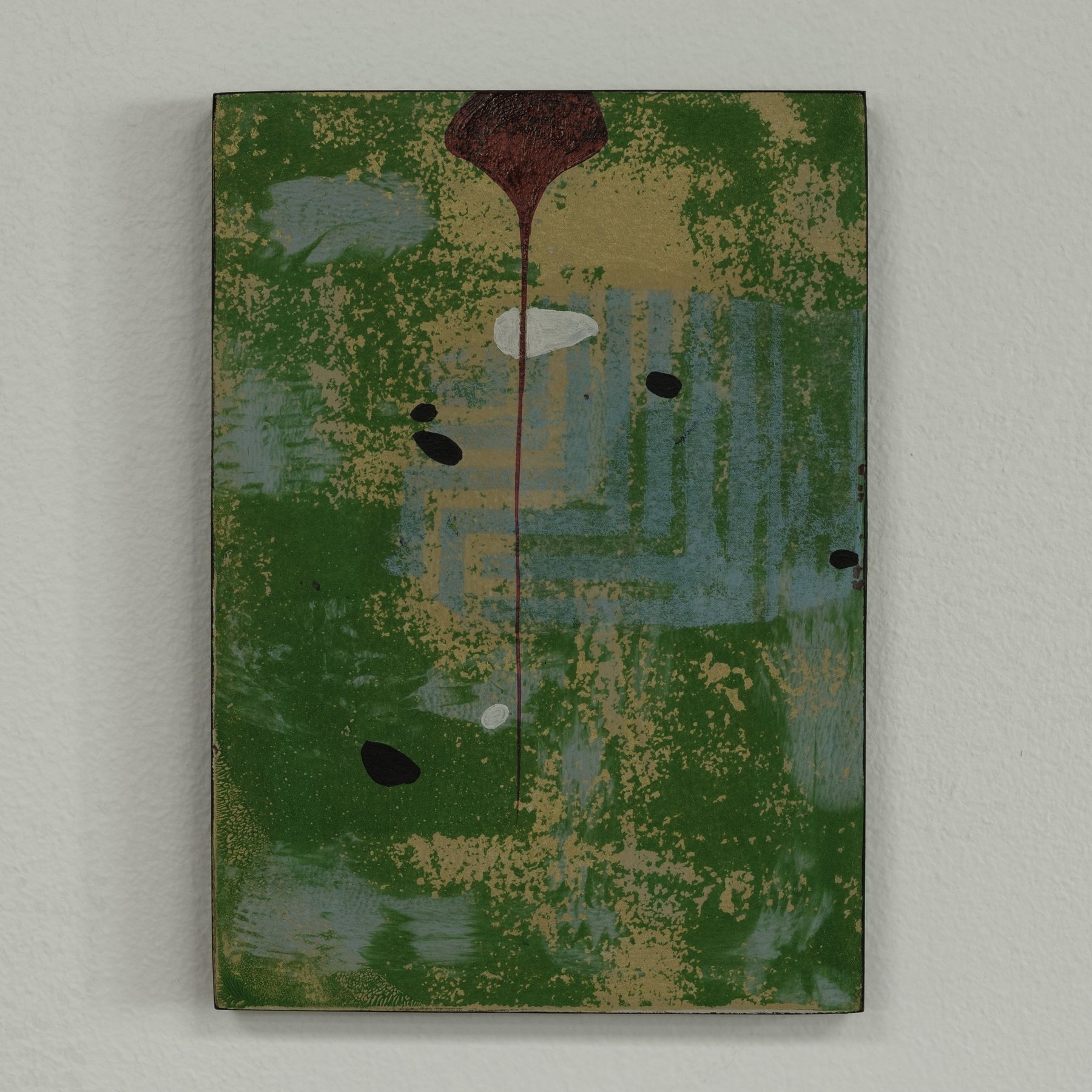 A-993618884 — Acrylic and paper on wood · 5 × 7 in — Jyotsna Ambarukhana