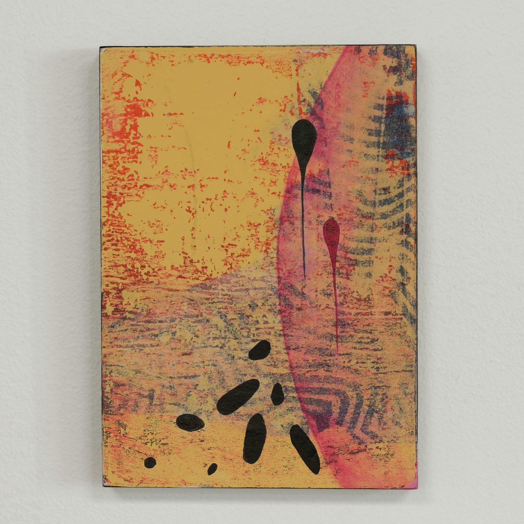 A-990088790 — Acrylic and paper on wood · 5 × 7 in — Jyotsna Ambarukhana
