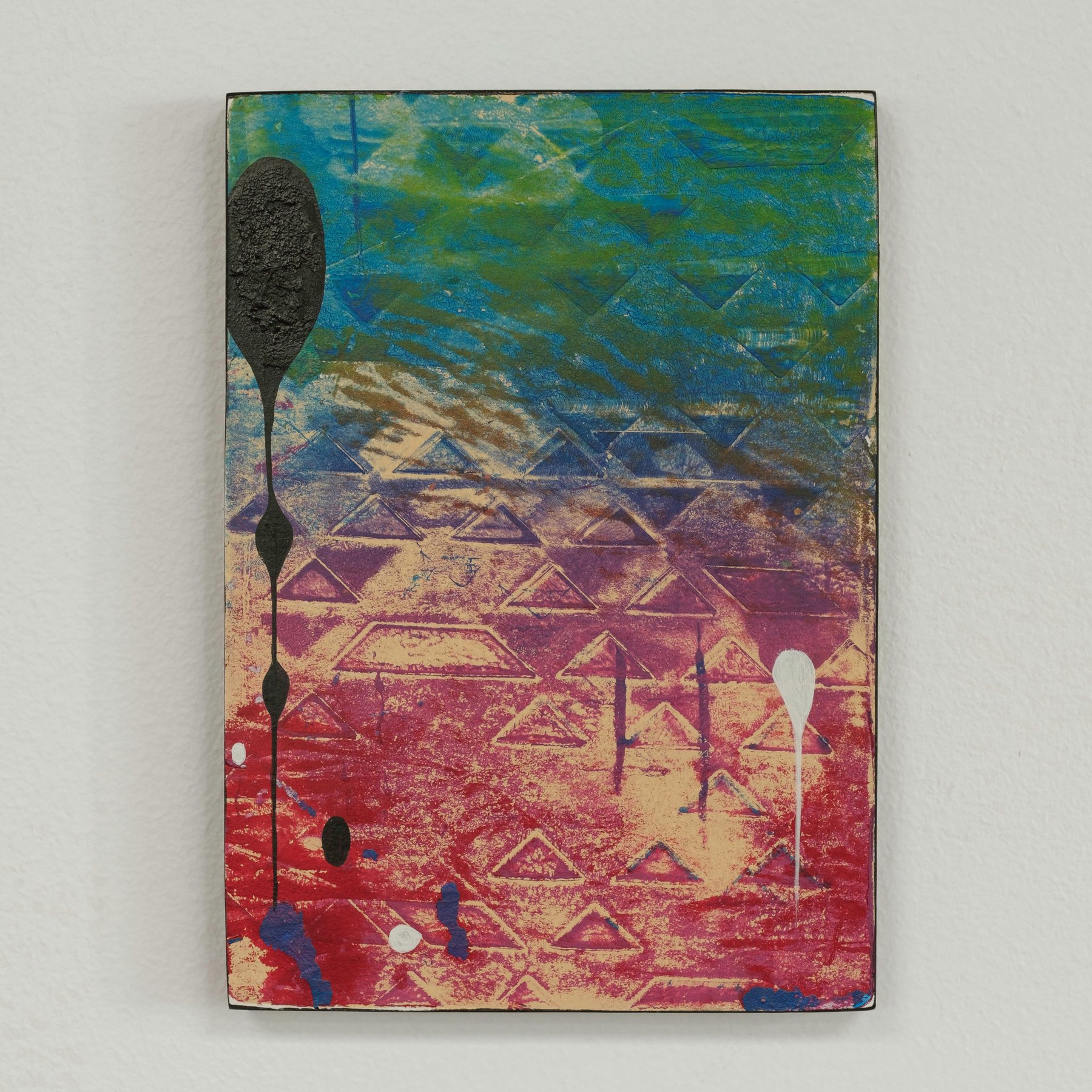 A-998008352 — Acrylic and paper on wood · 5 × 7 in — Jyotsna Ambarukhana