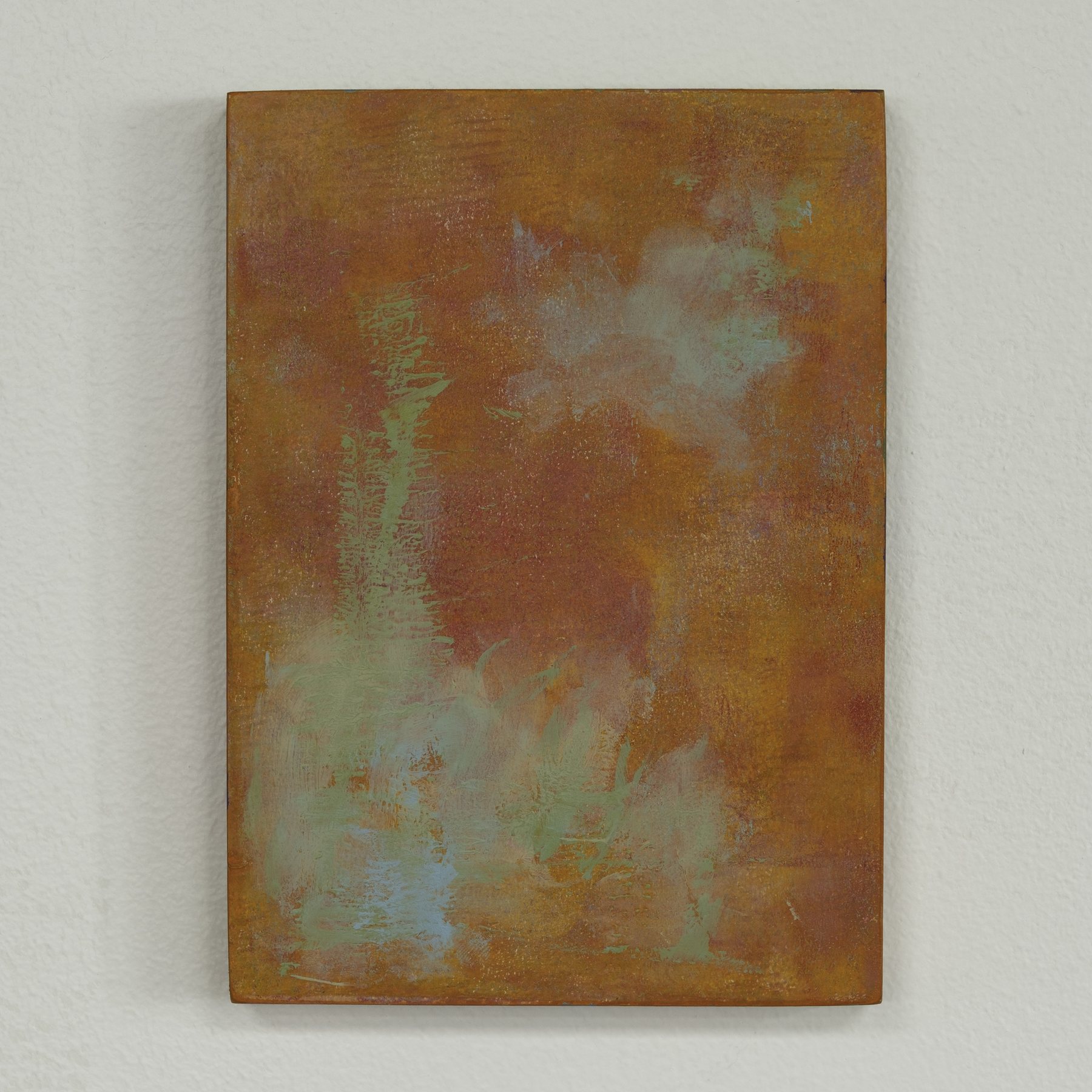 A-880387099 — Acrylic and paper on wood · 5 × 7 in — Jyotsna Ambarukhana