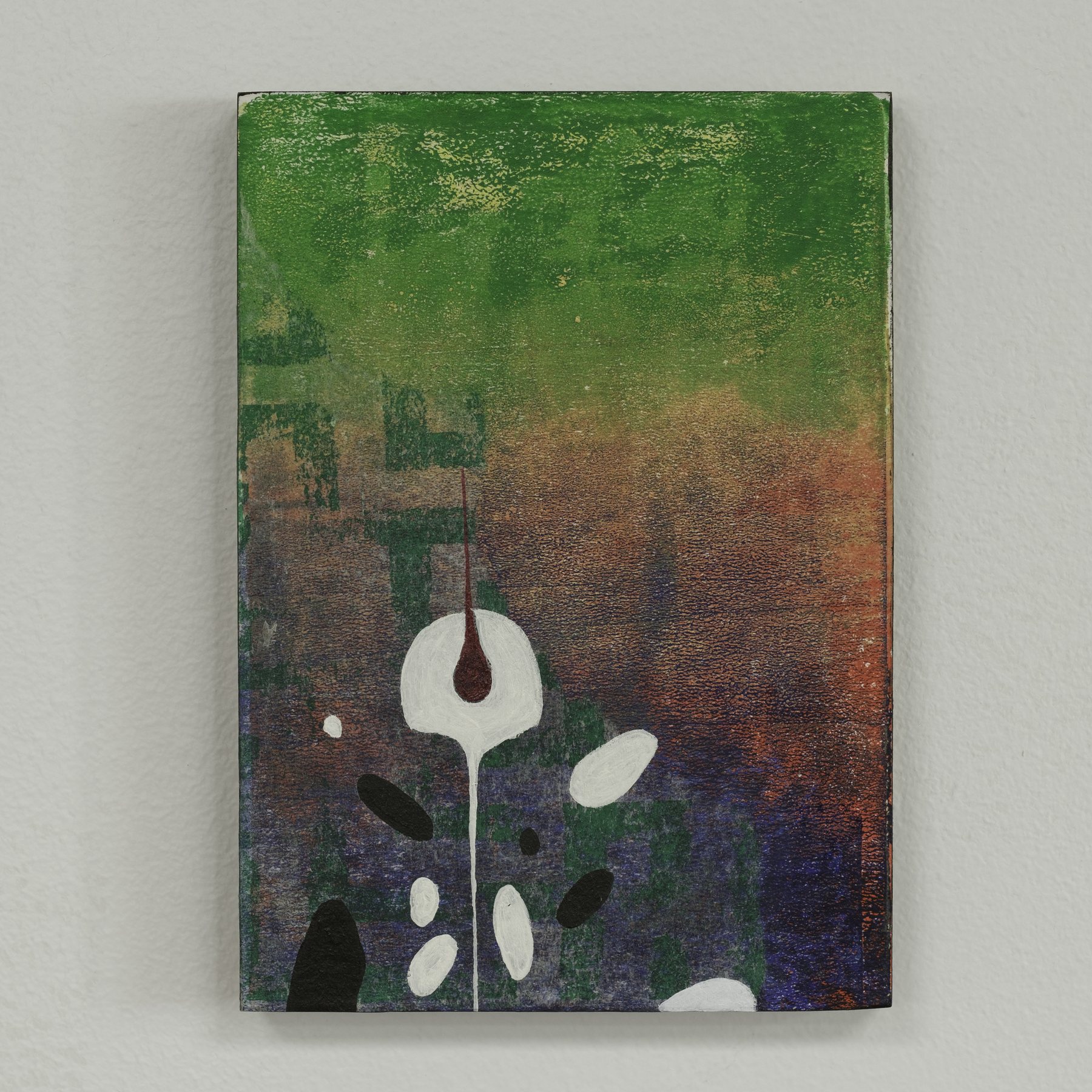 A-997787768 — Acrylic and paper on wood · 5 × 7 in — Jyotsna Ambarukhana